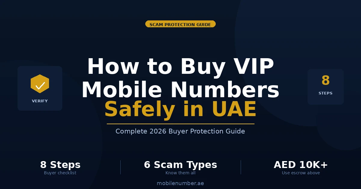 How to Buy VIP Mobile Numbers Safely in UAE 2026 — Scam Protection Guide