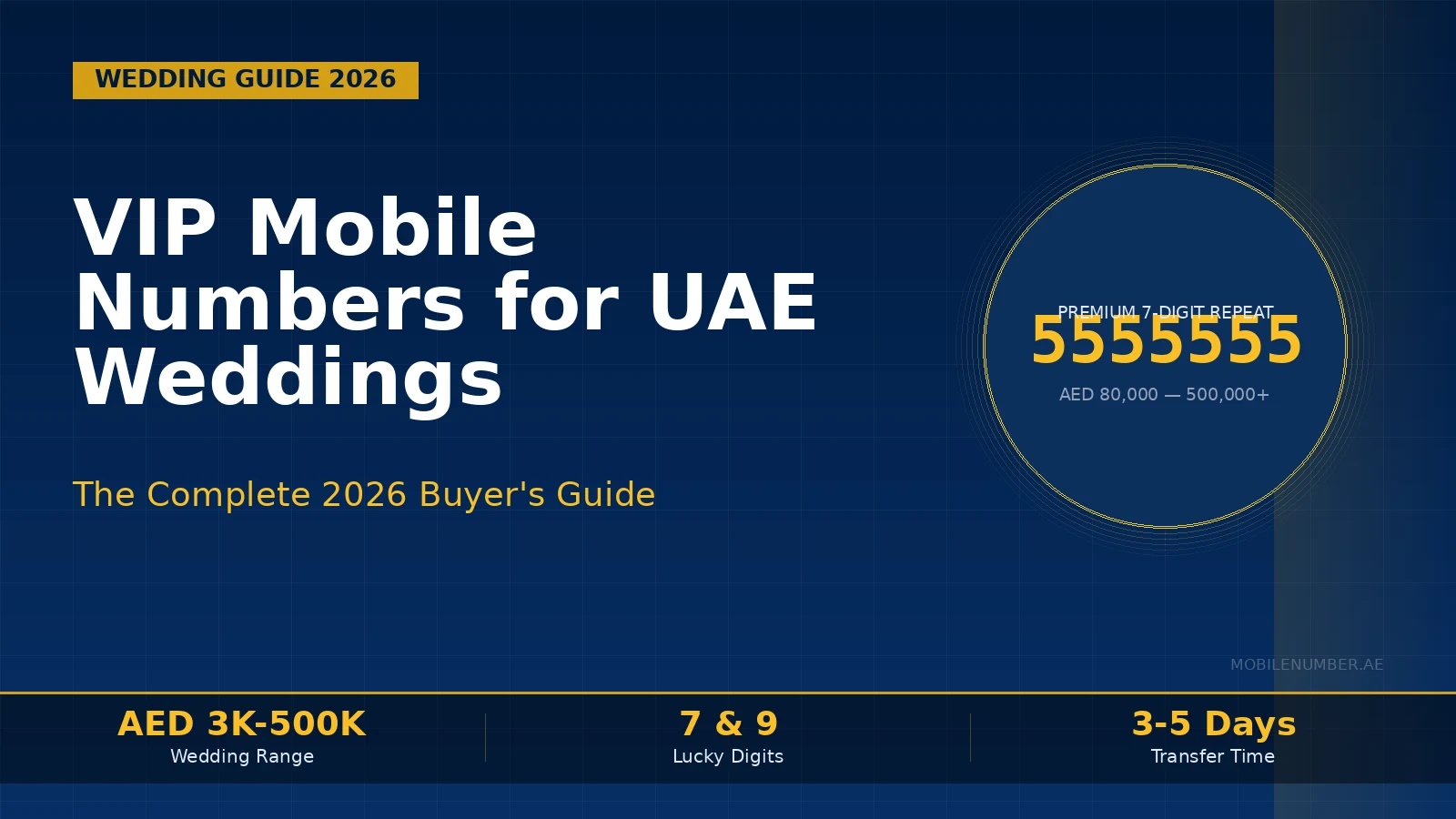 VIP Mobile Numbers for Weddings in UAE — The 2026 Complete Guide