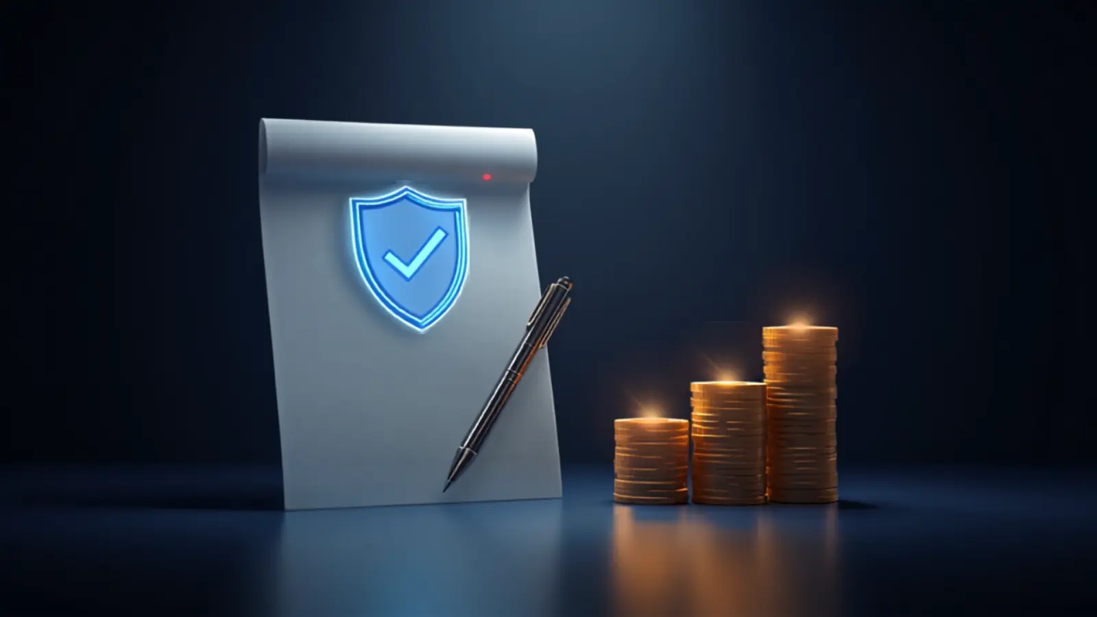 A safe installment agreement for a UAE mobile number — a signed payment schedule, a smartphone with a golden number and a shield icon, in navy, red, blue and gold